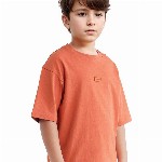 RARE ONES Boys Printed Raw Edge Boxy T-shirt