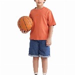 RARE ONES Boys Printed Raw Edge Boxy T-shirt