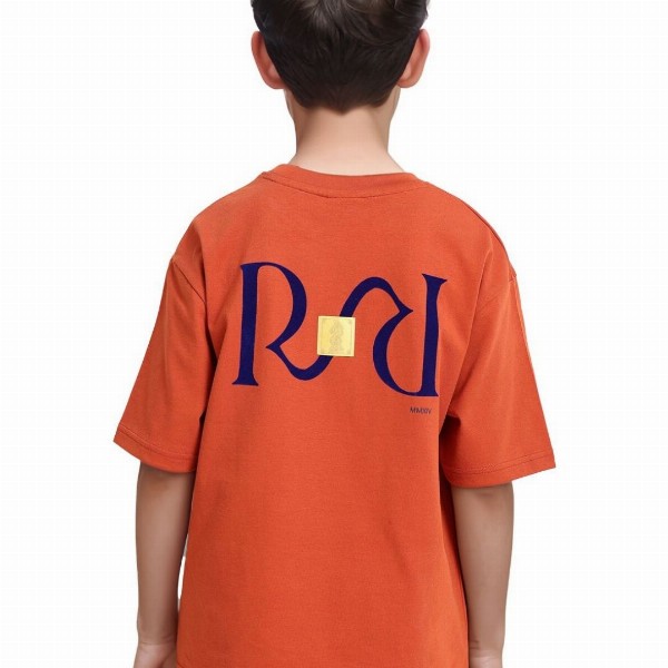 Rare Ones Boys Oversized Graphic Back Print Wirth Applique T-Shirt