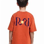 Rare Ones Boys Oversized Graphic Back Print Wirth Applique T-Shirt