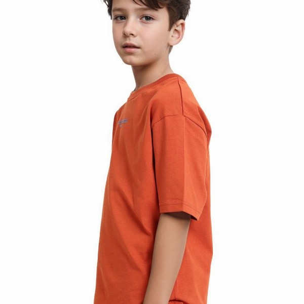 Rare Ones Boys Oversized Graphic Back Print Wirth Applique T-Shirt