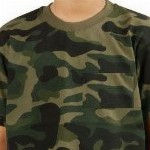 Printcomet Kids Camouflage Printed Pockets T-shirt