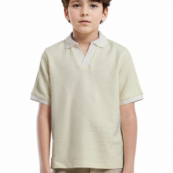 RARE ONES Boys Zolt Polo Collar Cotton T-shirt