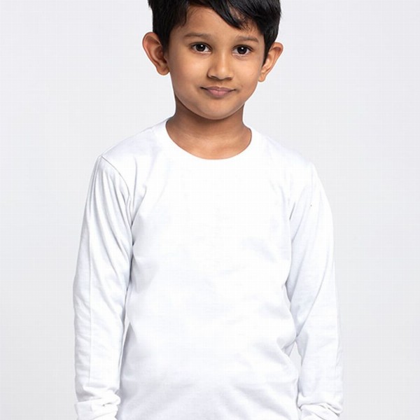 Friskers Boys White Solid T-shirt
