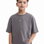 RARE ONES Boys Printed Drop-Shoulder Sleeves Boxy T-shirt