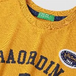 United Colors of Benetton Boys Typography Printed Round Neck Pure Cotton T-shirt