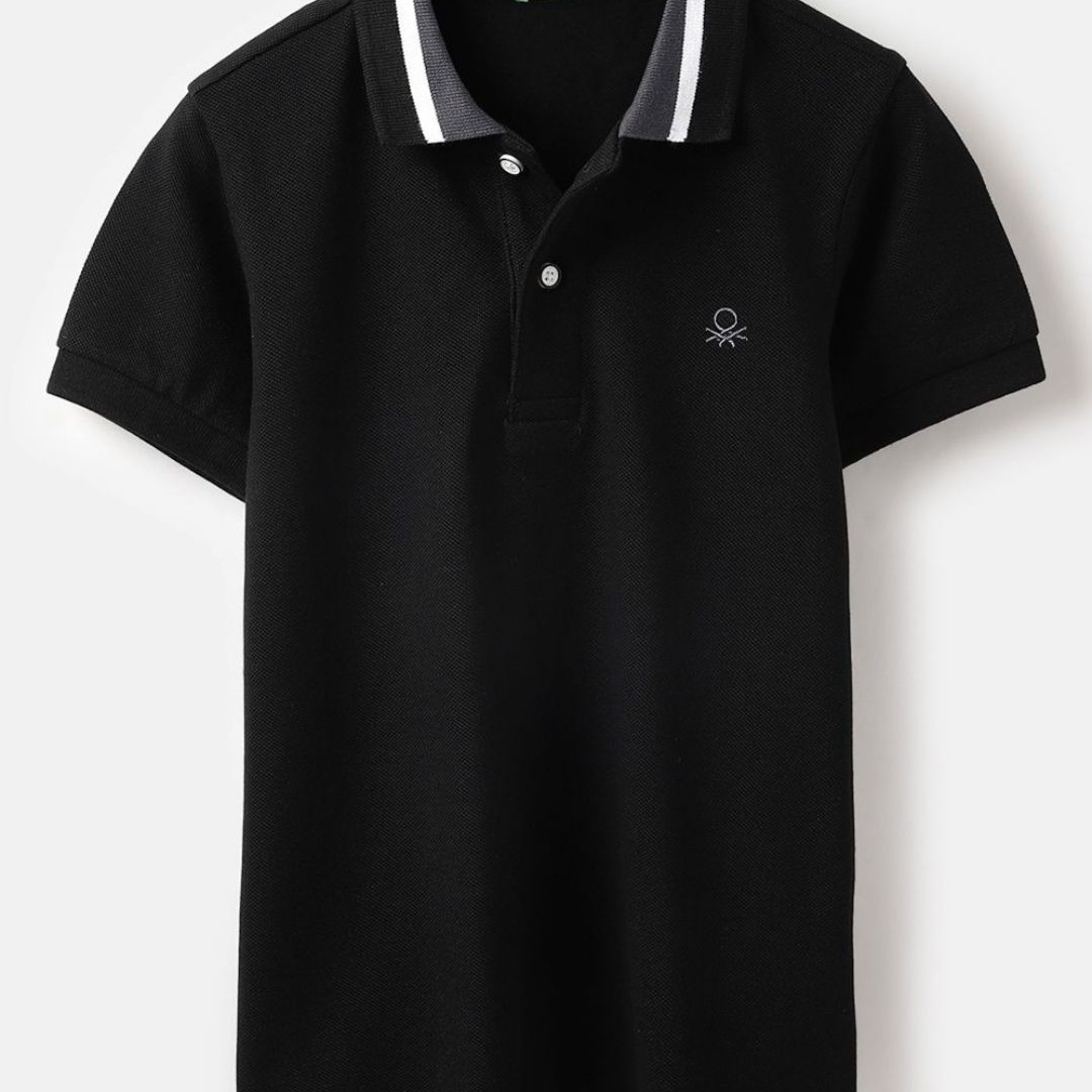 United Colors of Benetton Boys Polo Collar Pure Cotton T-shirt
