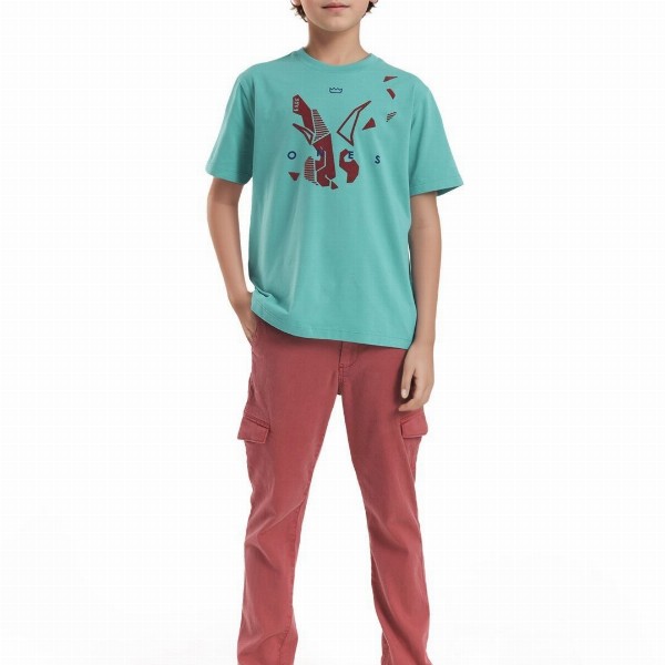 Rare Ones Boys Flock Print Logo T-Shirt