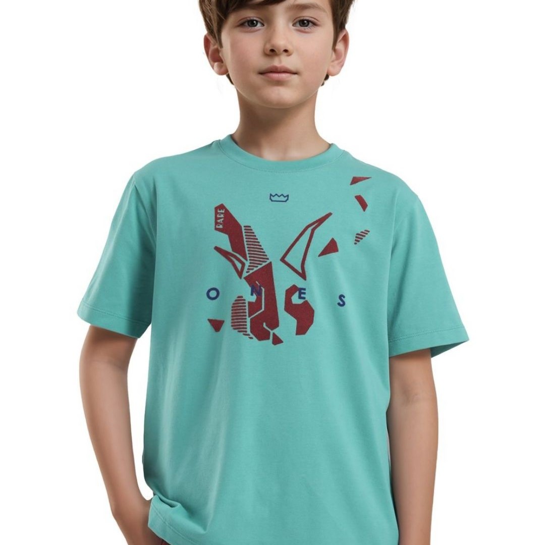 Rare Ones Boys Flock Print Logo T-Shirt