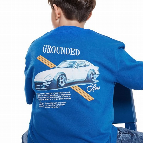 RARE ONES Boys Graphic Printed Round Neck Cotton Relaxed Fit T-shirt