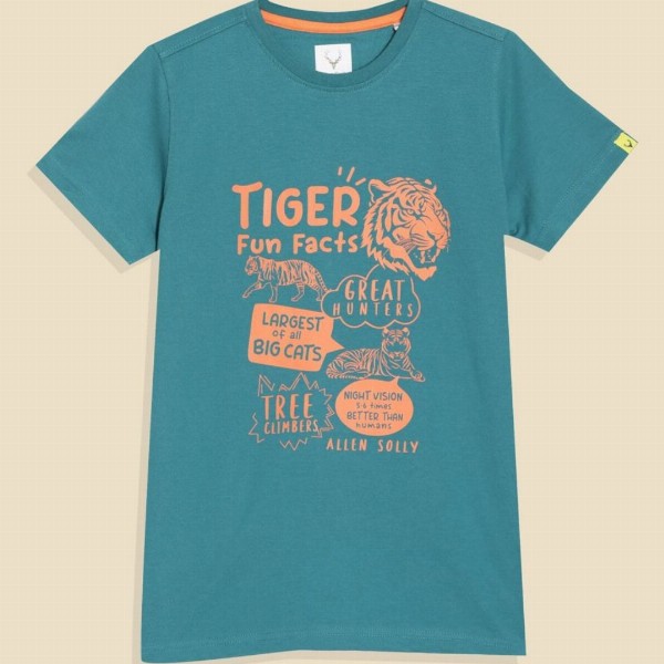 Allen Solly Junior Boys Round Neck Typography Printed T-shirt