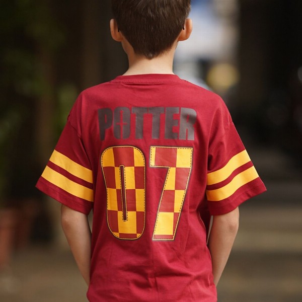 Nap Chief Kids Unisex Harry Potter Quidditch 07 Printed Pure Cotton Oversized T-shirt