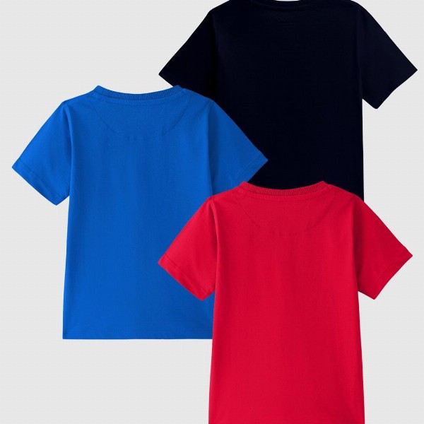 Marvel by Miss and Chief Boys 3 Printed Bio Finish Pockets T-shirt