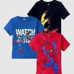 Marvel by Miss and Chief Boys 3 Printed Bio Finish Pockets T-shirt