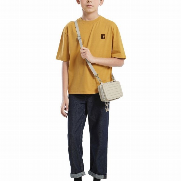 RARE ONES Boys Typography Printed Round Neck Cotton Relaxed Fit T-shirt