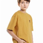 RARE ONES Boys Typography Printed Round Neck Cotton Relaxed Fit T-shirt
