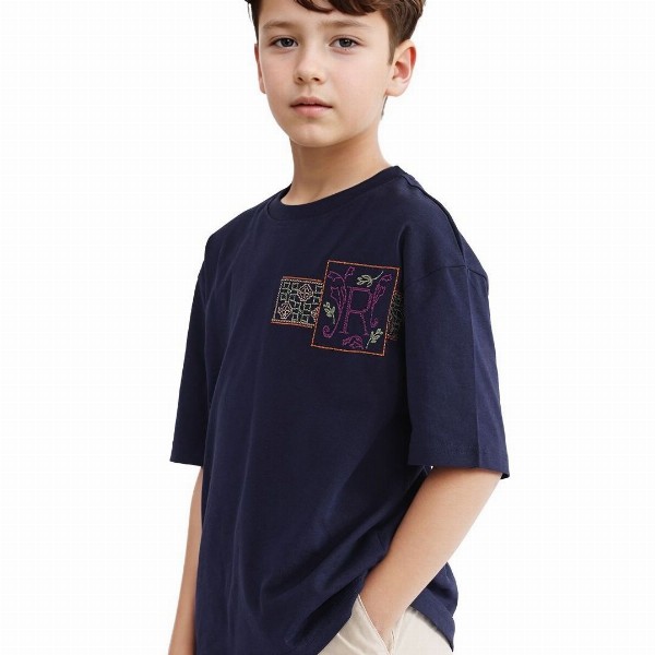 Rare Ones Boys Embroidered Boxy T-Shirt