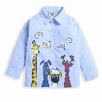 ZIP ZAP ZOOP Boys Comfort Graphic Printed Twill Weave Pure Cotton Casual Shirt
