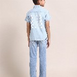 U.S. Polo Assn. Kids Boys Classic Chambray Weave Pure Cotton Casual Shirt