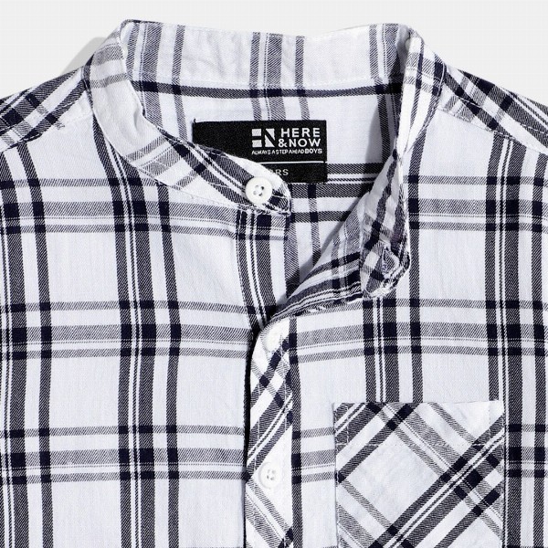 HERE&NOW Boys Checked Pure Cotton Shirt