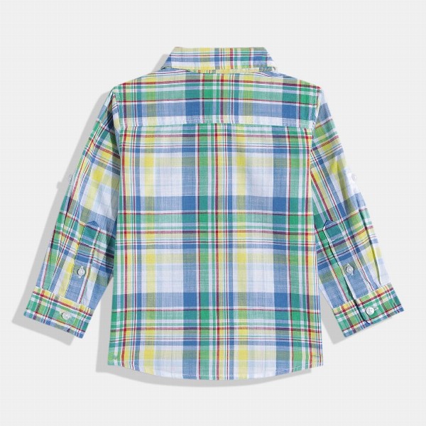 United Colors of Benetton Boys Pure Cotton Checked Casual Shirt