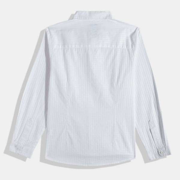 Allen Solly Junior Boys Slim Fit Self Design Pure Cotton Casual Shirt With Bow Tie