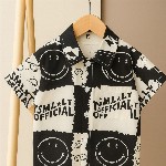 Googo Gaaga kids Boys Spread Collar Opaque Printed Casual Shirt