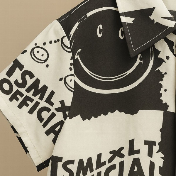 Googo Gaaga kids Boys Spread Collar Opaque Printed Casual Shirt