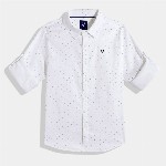 Allen Solly Junior Boys Geometric Printed Casual Shirt