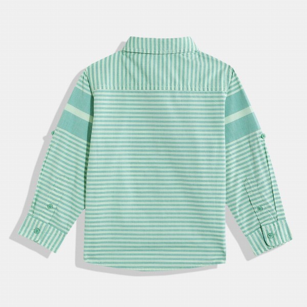 United Colors of Benetton Kids Boys Striped Pure Cotton Shirt