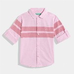 United Colors of Benetton Kids Boys Striped Pure Cotton Shirt