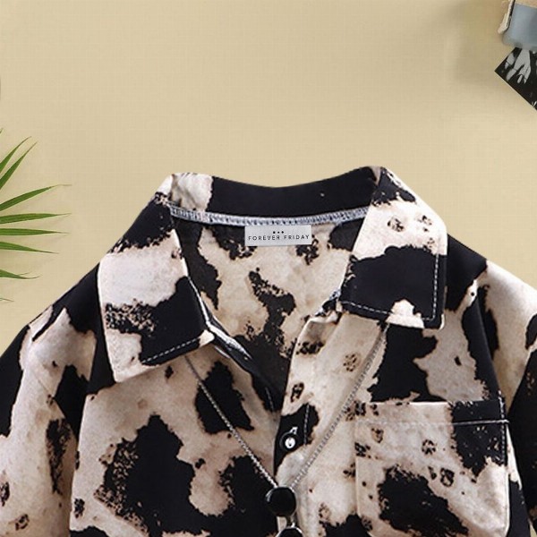 FOREVER FRIDAY Boys Spread Coller Printed Regular Fit Shirt