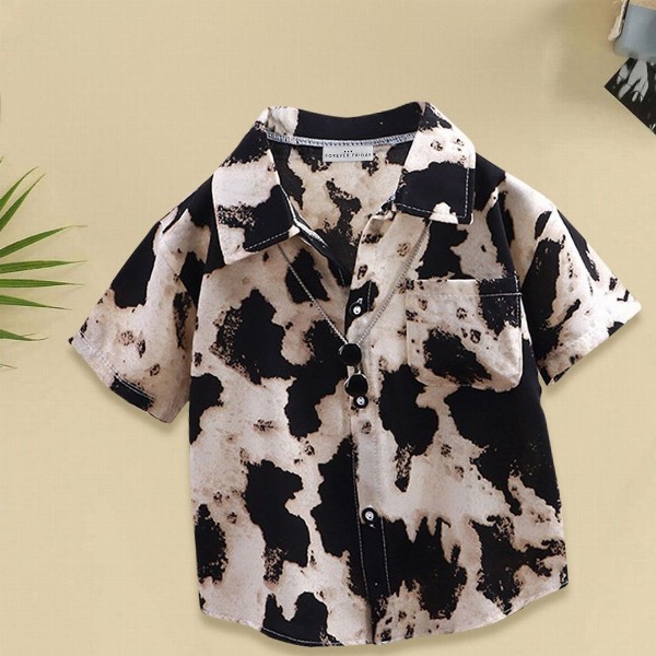 FOREVER FRIDAY Boys Spread Coller Printed Regular Fit Shirt