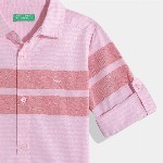 United Colors of Benetton Kids Boys Striped Pure Cotton Shirt
