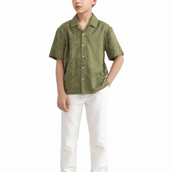 RARE ONES Boys Boxy Floral Opaque Printed Casual Shirt