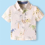 CrayonFlakes Boys Floral Opaque Printed Casual Shirt