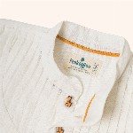 Peekaaboo Kids Boys Mandarin Collar Solid Cotton Casual Shirt