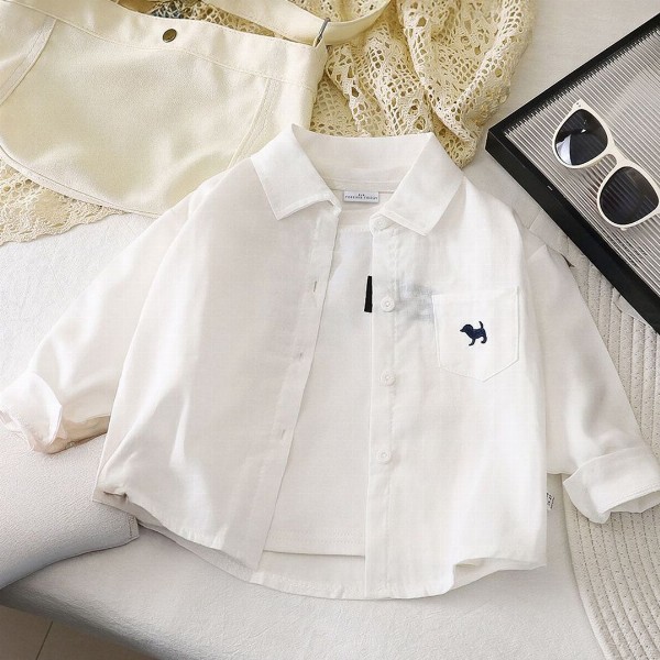 FOREVER FRIDAY Boys Spread Collar Comfort Cotton Casual Shirt