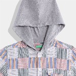 United Colors of Benetton Boys Pure Cotton Checked Hooded Shirt