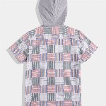 United Colors of Benetton Boys Pure Cotton Checked Hooded Shirt