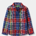 United Colors of Benetton Boys Tartan Checks Opaque Checked Casual Shirt