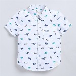 Happy Faces Kids Boys Printed Pure Cotton Casual Shirt