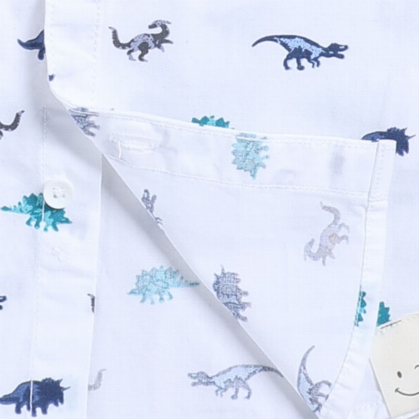 Happy Faces Kids Boys Printed Pure Cotton Casual Shirt