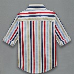 A.T.U.N. Boys Multicoloured Classic Striped Cotton Casual Shirt