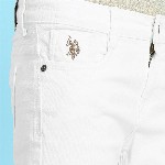 U S Polo Assn Boys White Slim Fit Jeans