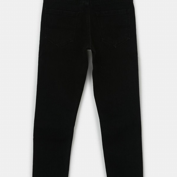 Urbano Juniors Boys Black Slim Fit Mid-Rise Clean Look Stretchable Jeans