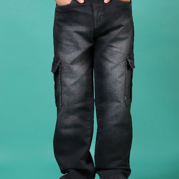 V-Mart Boys Low Distress Light Fade Jeans