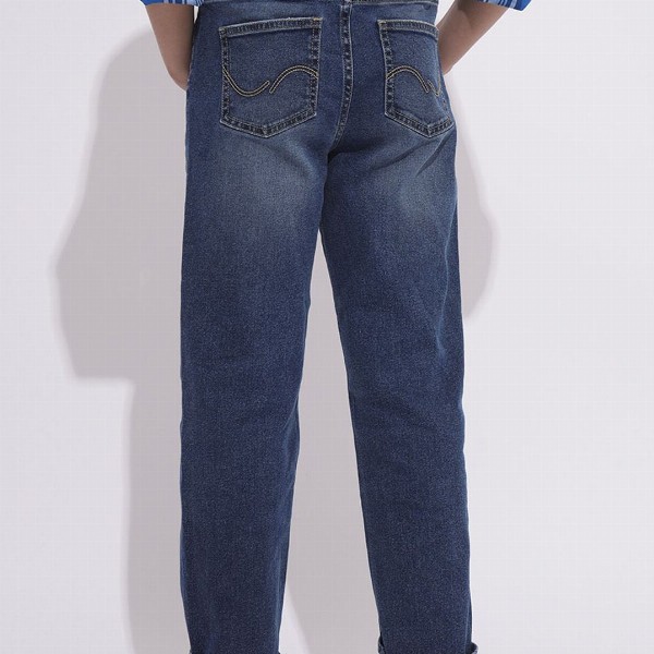 Jack & Jones Junior Boys Mid-Rise Straight Fit Stretchable Jeans