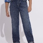 Jack & Jones Junior Boys Mid-Rise Straight Fit Stretchable Jeans