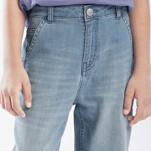 RARE ONES Boys Relaxed Fit Highly Distressed Light Fade Jeans